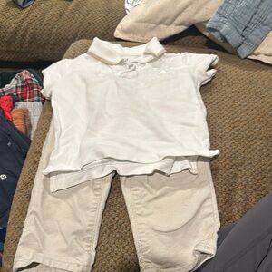 GAP White Polo Matching Set